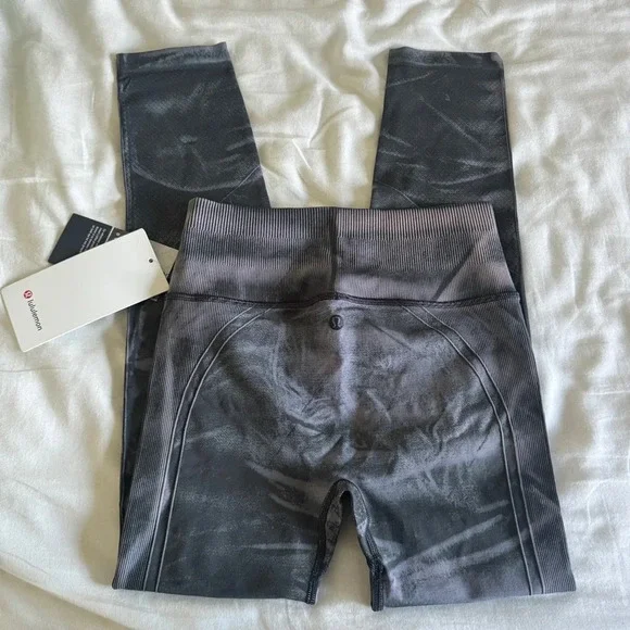 🆕 Lululemon Ebb to Street Tight Wash Stone Wash Graphite Grey - Picture 7 of 8